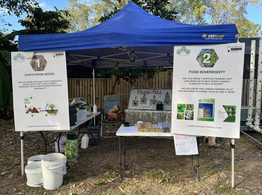 Making Earth from Weeds station at Science Week 2025