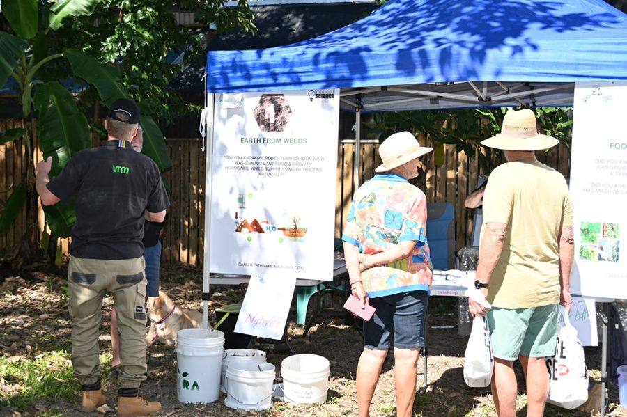 Making Earth from Weeds station at Science Week 2025