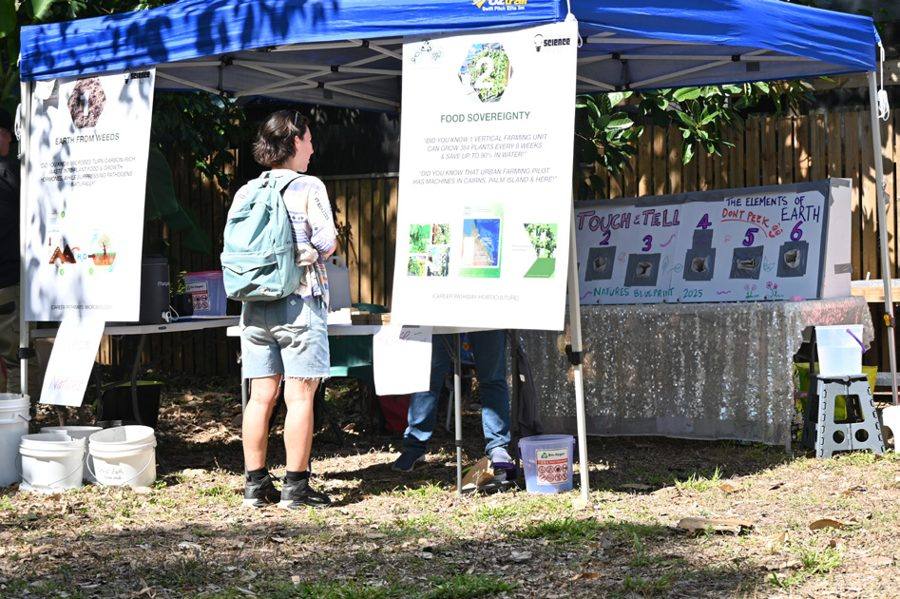 Making Earth from Weeds station at Science Week 2025