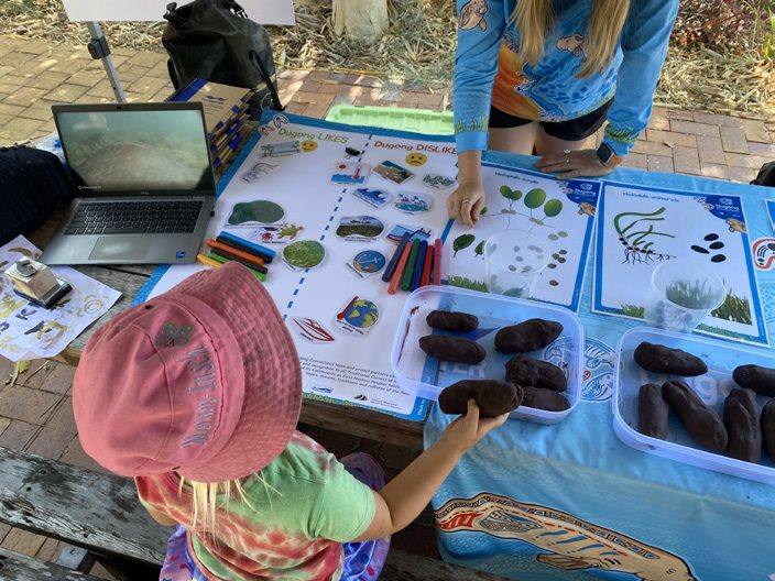 Dugong Connections station at Science Week 2025